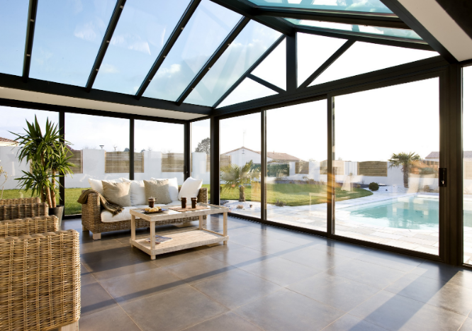 pose veranda 83 alu sur mesure pas cher